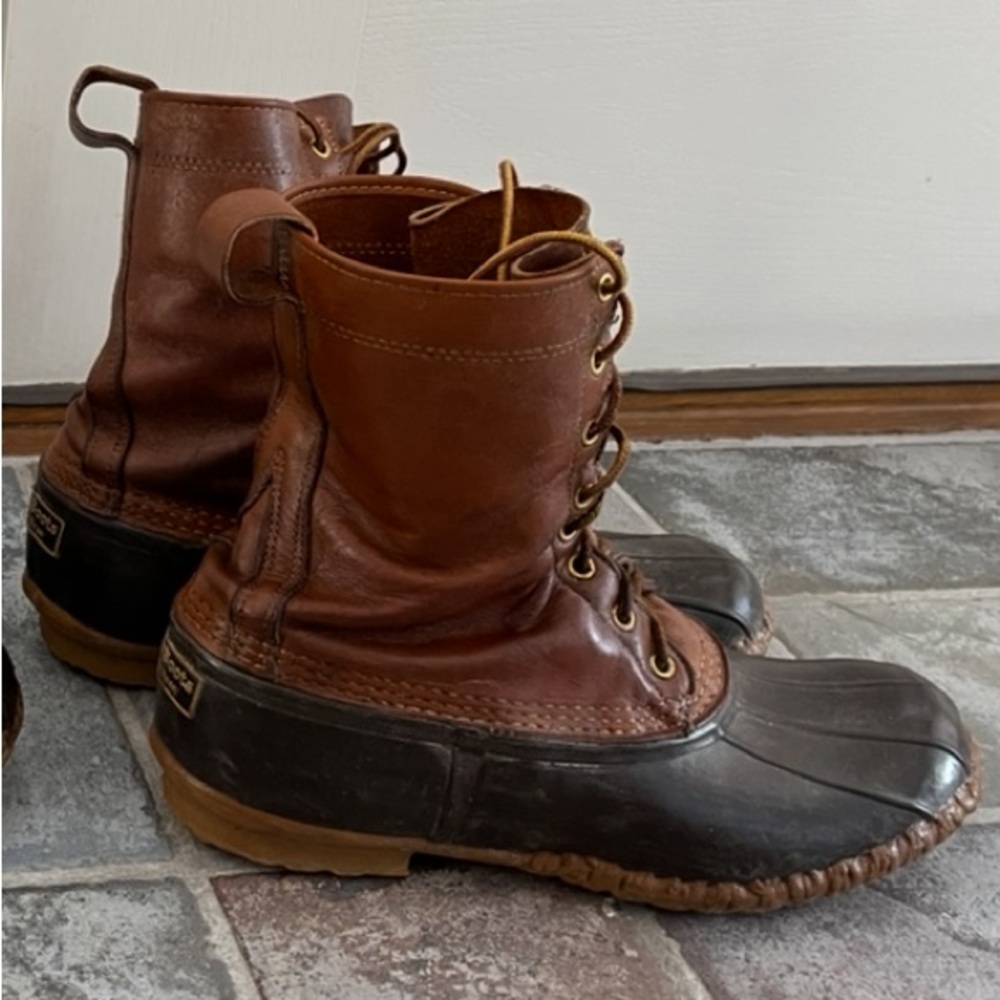 L.L. Bean Men's Tall Brown Leather Boots